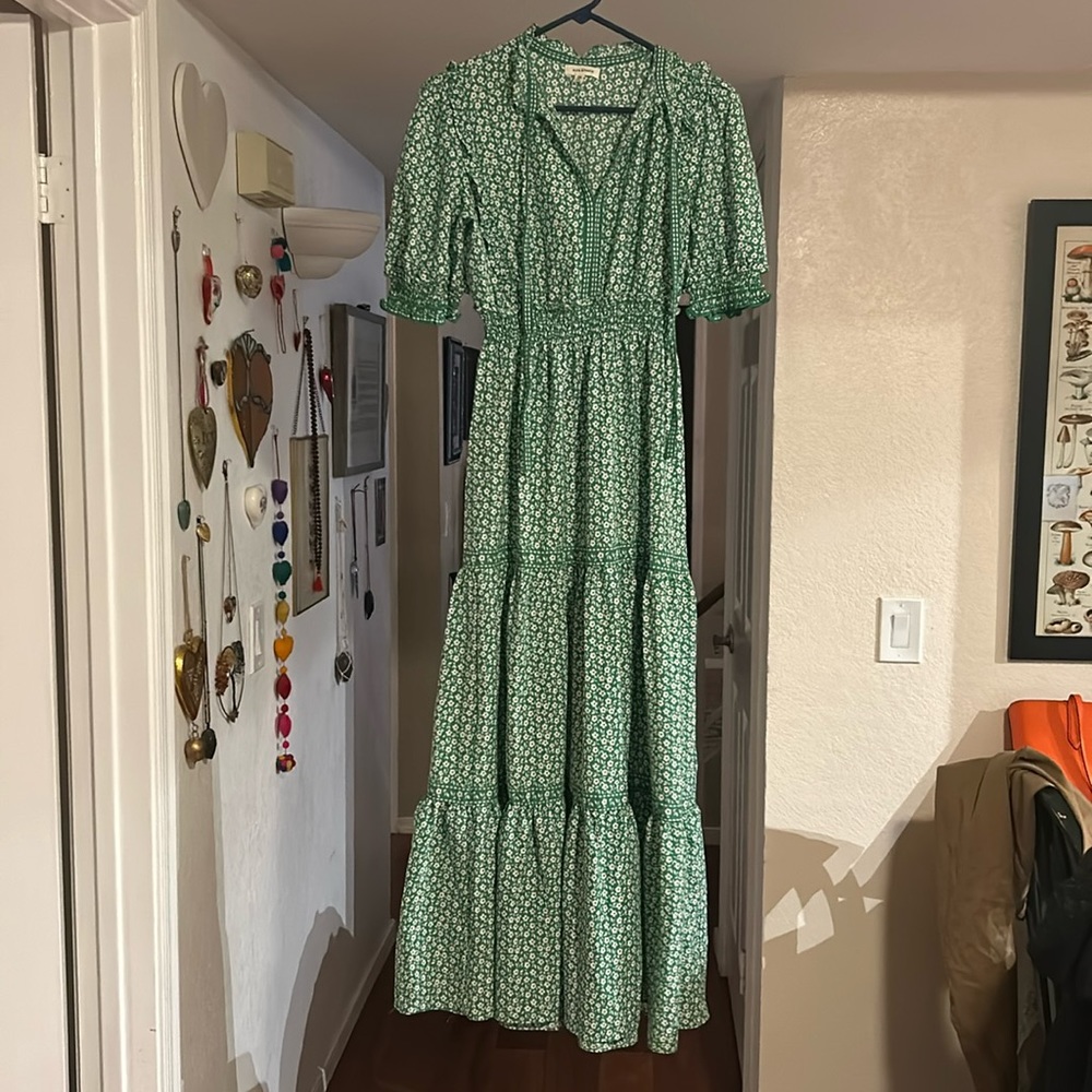 Max Studio Green Floral Dress